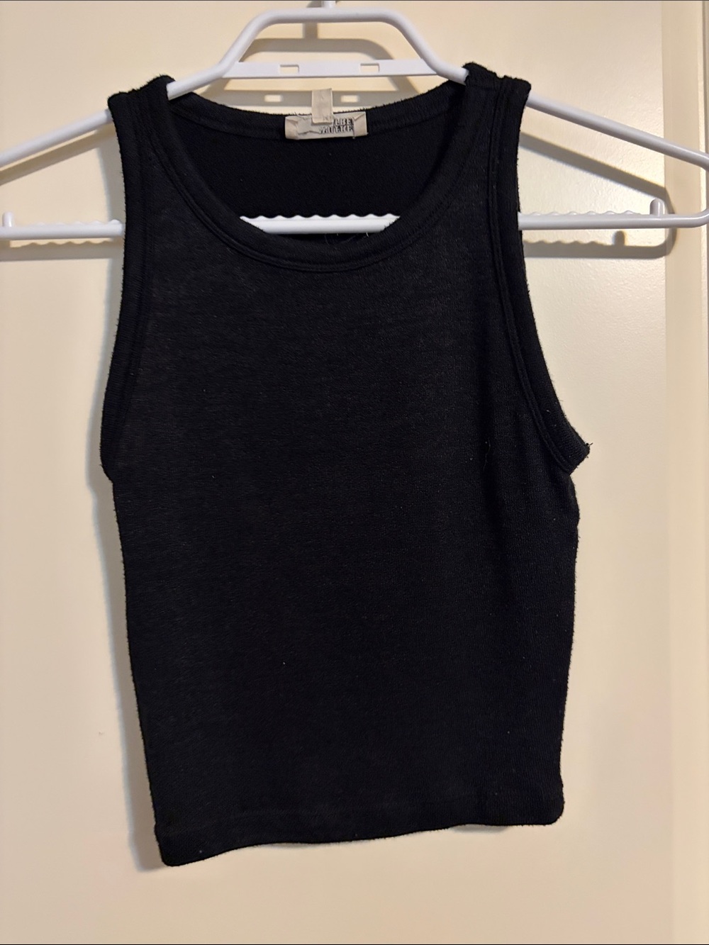 Wilfred Black Ribbed Knit Tank Top